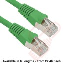 Cat5e Patch Cables Enhanced RJ45 F/UTP PVC Bubble Booted Green