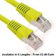Cat5e Patch Cables Enhanced RJ45 F/UTP PVC Bubble Booted Yellow