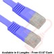 Cat5e Patch Cables Flat RJ45 UTP LSZH Flush Booted Blue
