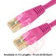 Cat6 Patch Cables RJ45 UTP High Grade PVC Flush Booted Pink