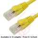 Cat6 Patch Cables RJ45 UTP Premium LSZH Snagless Booted Yellow