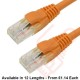 Cat6 Patch Cables RJ45 UTP Premium LSZH Snagless Booted Orange