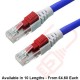 Lockable Cat6 Patch Cables RJ45 UTP LSZH Blue