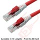 Lockable Cat6 Patch Cables RJ45 UTP LSZH Red