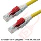 Lockable Cat6 Patch Cables RJ45 UTP LSZH Yellow