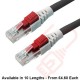 Lockable Cat6 Patch Cables RJ45 UTP LSZH Black