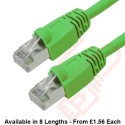 Cat6 Patch Cables RJ45 FTP Premium LSZH Bubble Booted Green