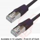 Cat6a Slim U/FTP Small Diameter Snagless Booted Patch Cables Black