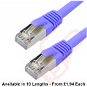 Cat6a Patch Cables RJ45 S/FTP (10G) Premium LSZH Snagless Booted Blue