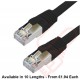 Cat6a Patch Cables RJ45 S/FTP (10G) Premium LSZH Snagless Booted Black