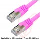 Cat6a Patch Cables RJ45 S/FTP (10G) Premium LSZH Snagless Booted Pink