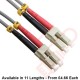 OM1 LC to LC Fibre Patch Cables Multimode Duplex Grey