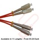 OM3 SC to SC Fibre Patch Cables Multimode Duplex Orange