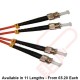 OM3 ST to ST Fibre Patch Cables Multimode Duplex Orange