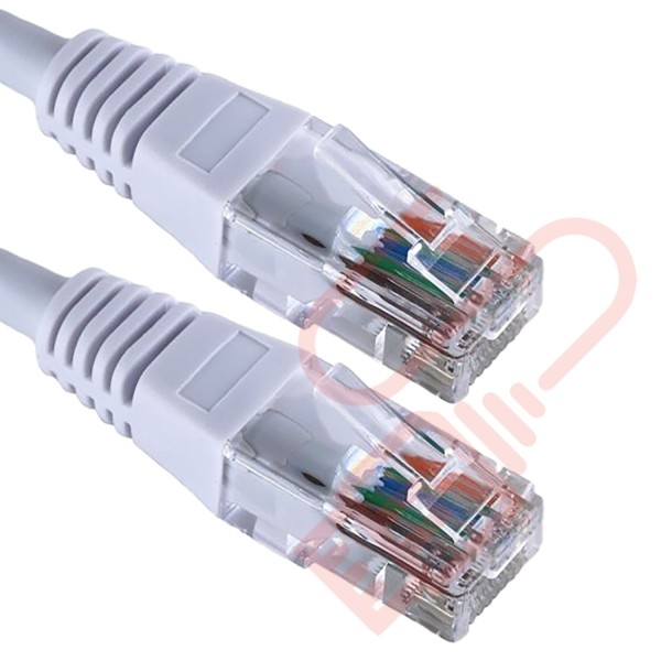 Cat5e Patch Cables RJ45 UTP High Grade PVC Flush Booted White