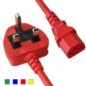  IEC C13 - 10 Amp UK Mains Plug 